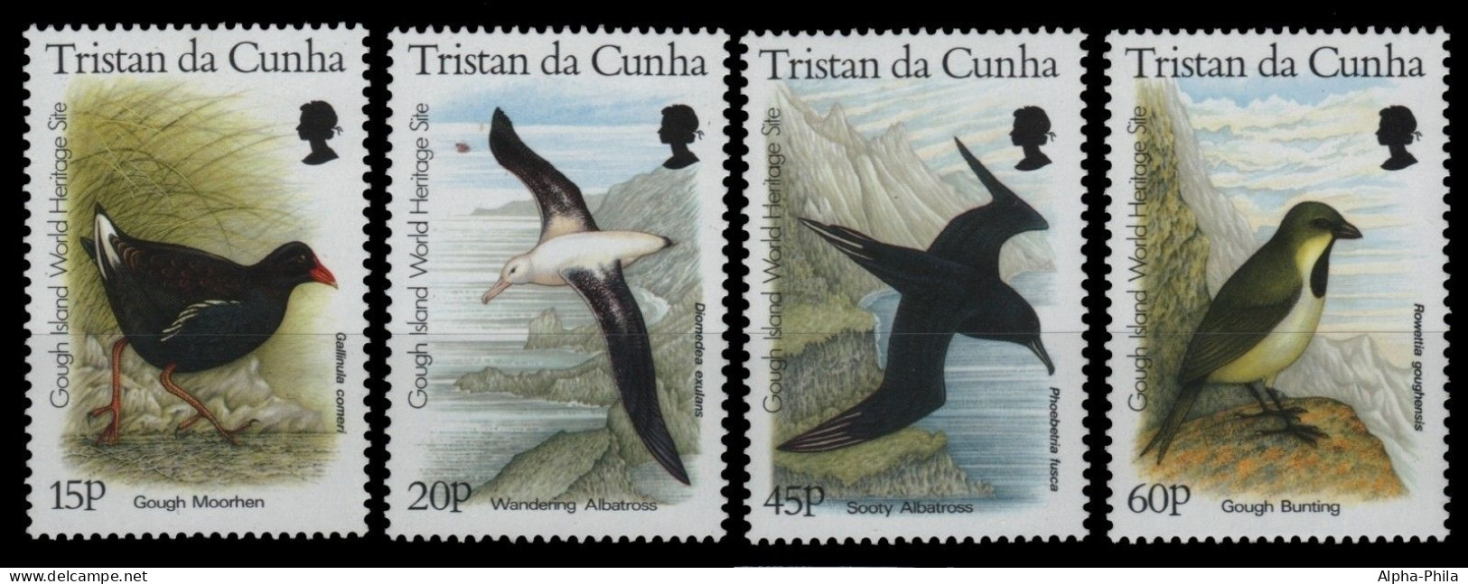 Tristan Da Cunha 1996 - Mi-Nr. 597-600 ** - MNH - Vögel / Birds - Tristan Da Cunha