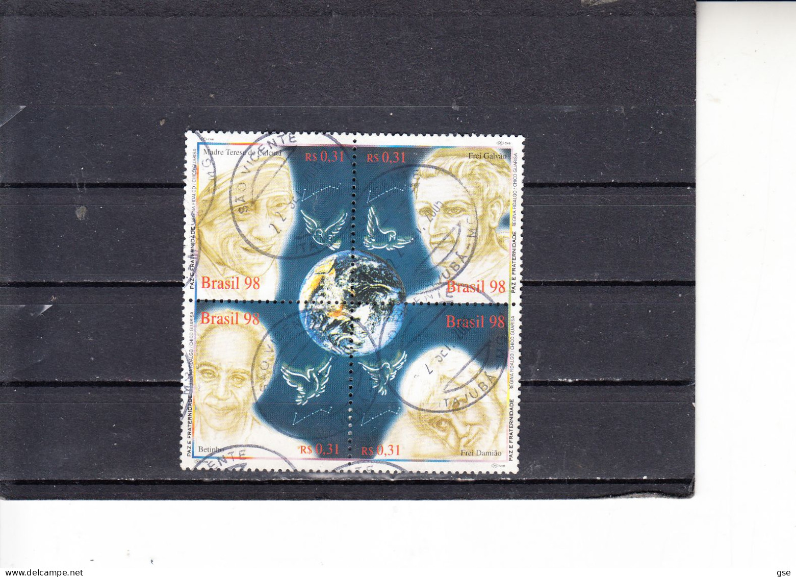 BRASILE  1998 - YVERT  1481/84° - Pace E Fraternità - Used Stamps