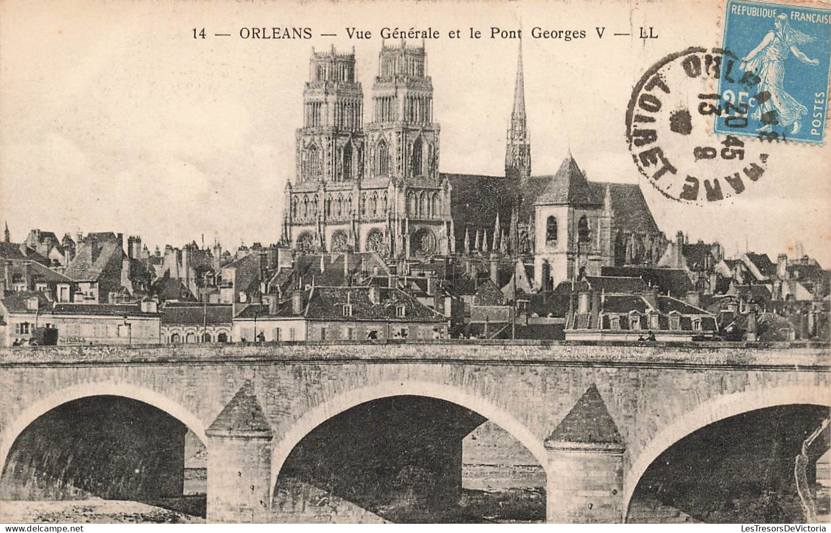 FRANCE - Orléans - Vue Générale La Ville Et Le Pont Georges V - LL - Carte Postale Ancienne - Orleans