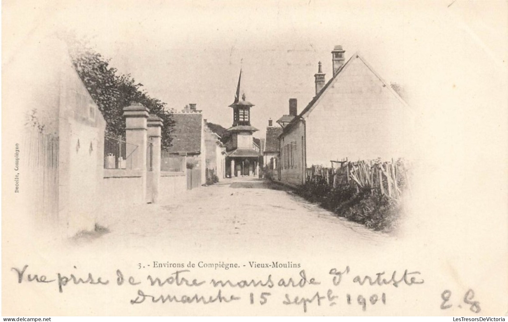 FRANCE - Environs De Compiègne - Vieux Moulins - Route - Dos Non Divisé - Carte Postale Ancienne - Compiegne