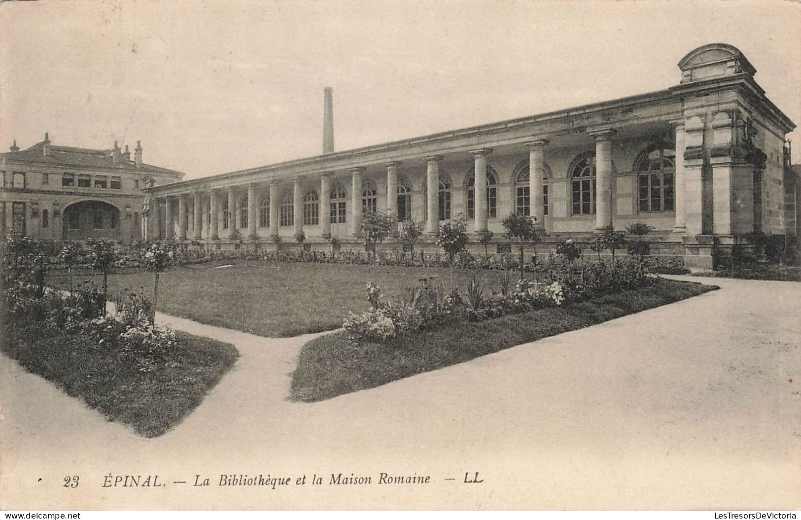 FRANCE - Epinal - La Bibliothèque Et La Maison Romaine - LL - Carte Postale Ancienne - Epinal