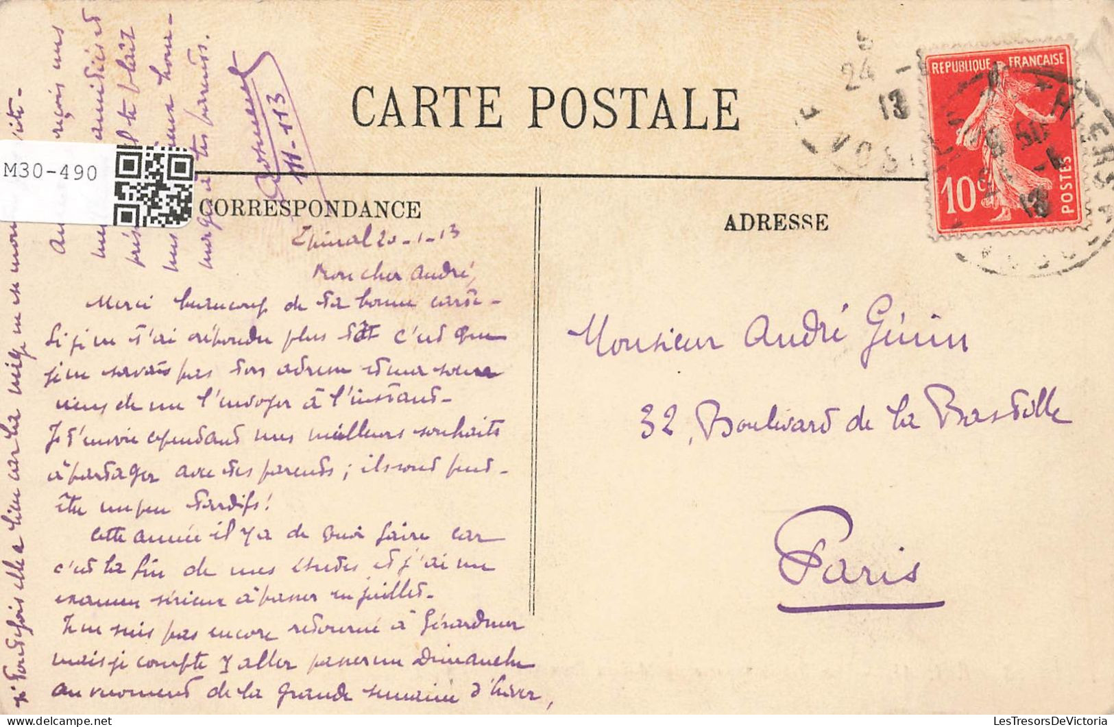 FRANCE - Epinal - La Bibliothèque Et La Maison Romaine - LL - Carte Postale Ancienne - Epinal