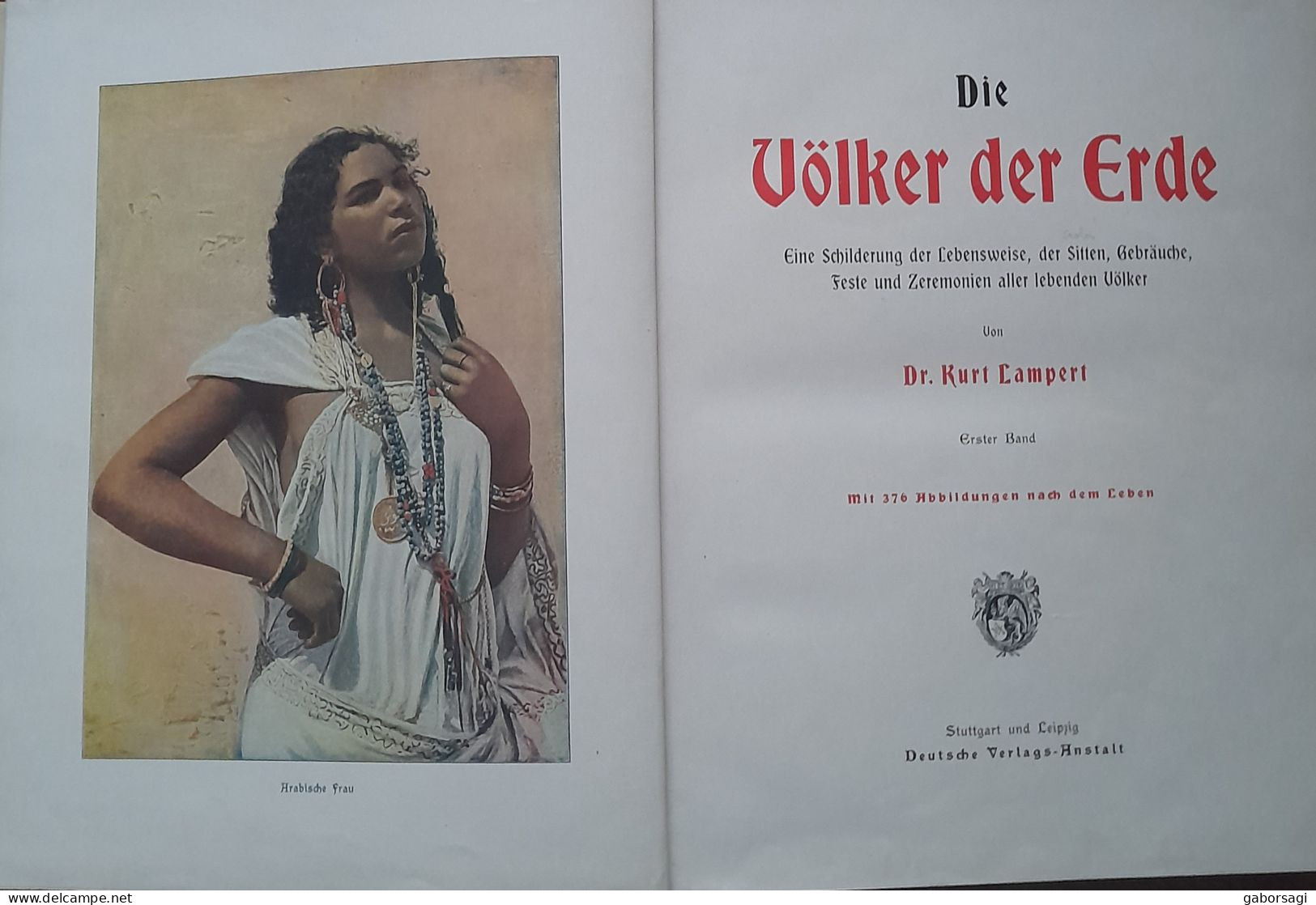 Die Völker Der Erde - Dr.Kurt Lampert - Erster Band - Arqueología