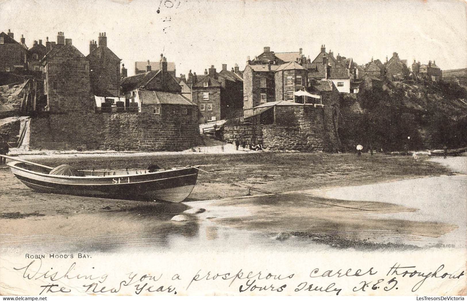 ROYAUME UNI - Angleterre - Yorkshire - Robin Hood's Bay  - Carte Postale Ancienne - Sonstige & Ohne Zuordnung