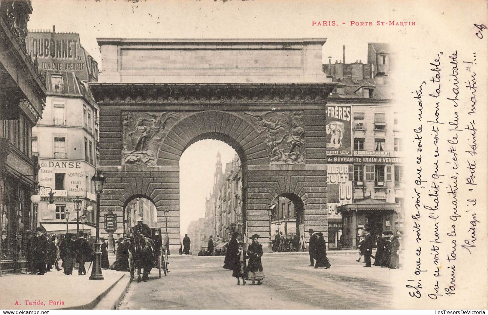 FRANCE - Paris - Porte Saint Martin - Carte Postale Ancienne - Autres & Non Classés