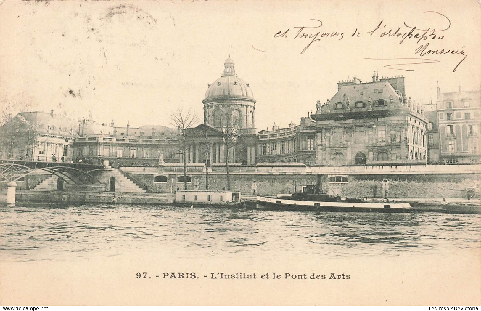 FRANCE - Paris - Vue Sur L'institut Et Le Pont Des Arts - Carte Postale Ancienne - Other Monuments