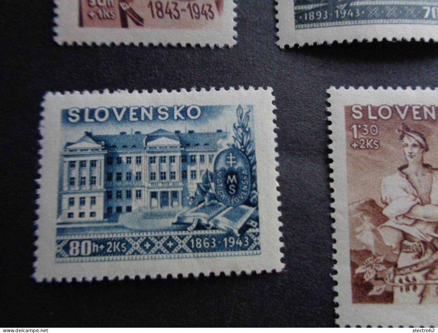 Slovaquie Slovensko Slowakei Slovakia 1943 Musée Bratislava Série De La Culture - Unused Stamps