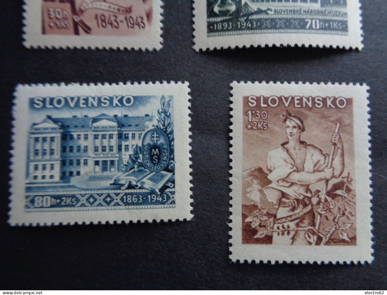 Slovaquie Slovensko Slowakei Slovakia 1943 Musée Bratislava Série De La Culture - Unused Stamps