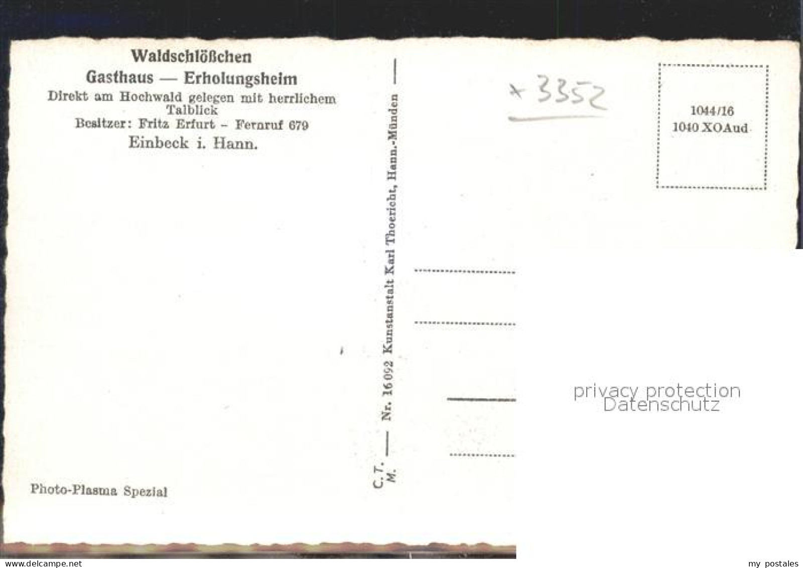 41984731 Einbeck Niedersachsen Waldschloesschen Gasthaus Erholungsheim Einbeck - Einbeck