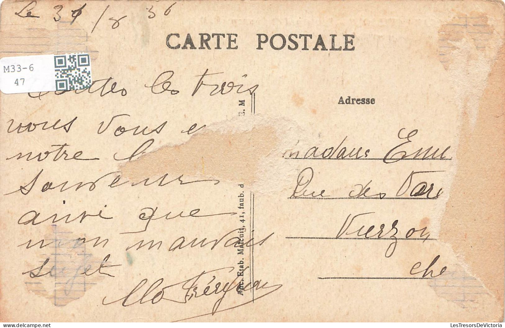 FRANCE - Gargan Pavillons - Boulevard De Chanzy - EM - Animé - Carte Postale Ancienne - Otros & Sin Clasificación
