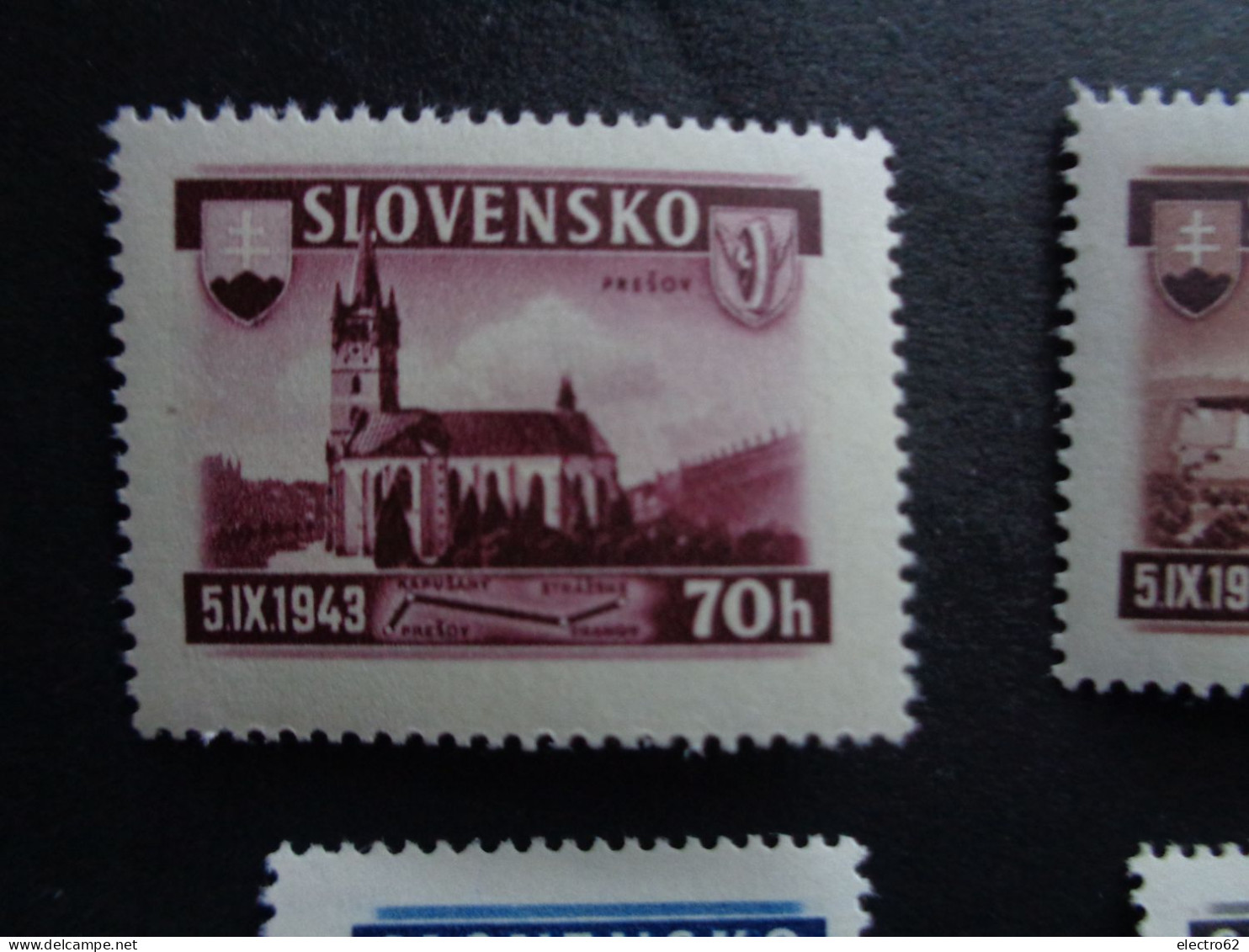 Slovaquie Slovensko Slowakei Slovakia 1943 Ligne Chemin De Fer Presov- Strazke - Neufs