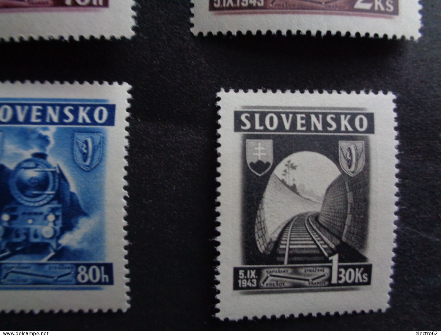 Slovaquie Slovensko Slowakei Slovakia 1943 Ligne Chemin De Fer Presov- Strazke - Unused Stamps