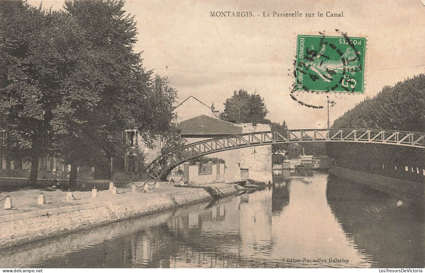 FRANCE - Montargis - La Passerelle Sur Le Canal - Carte Postale Ancienne - Montargis