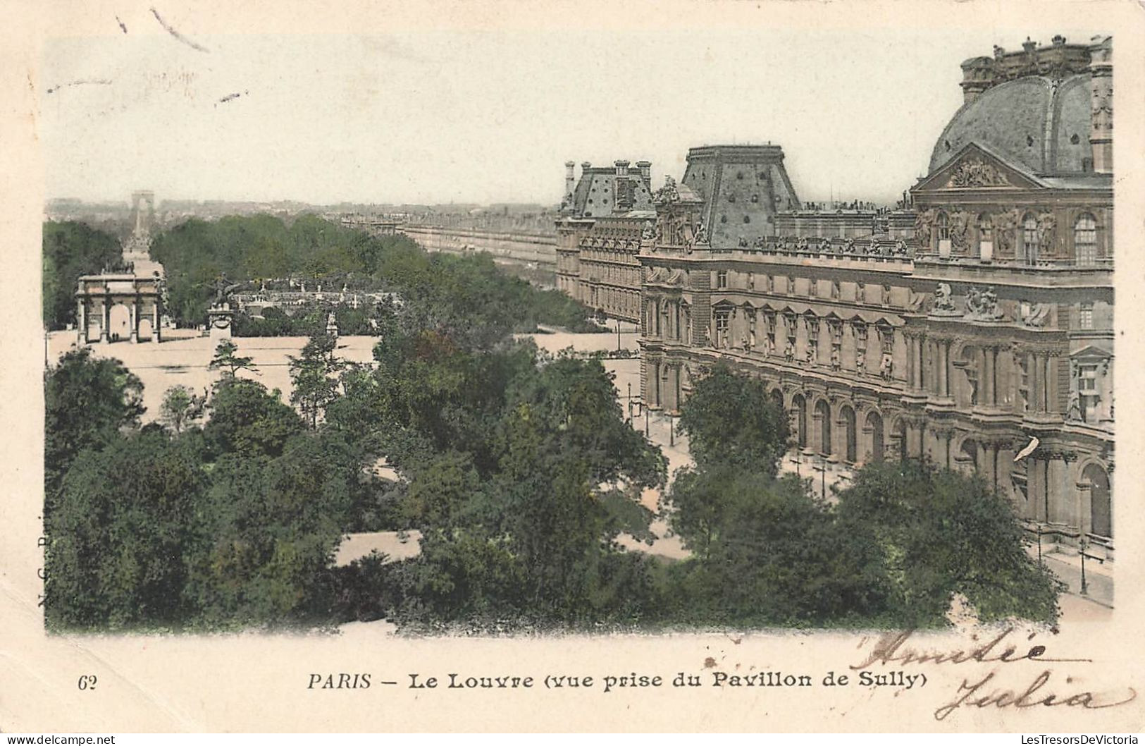 FRANCE - Paris - Le Louvre - Vue Prise Du Pavillon De Sully - Carte Postale Ancienne - Louvre