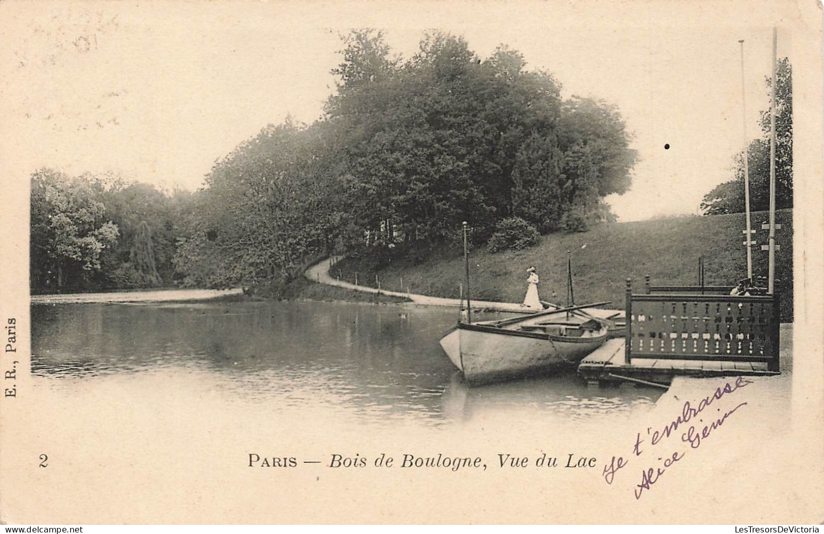 FRANCE - Paris - Bois De Boulogne - Vue Du Lac - Carte Postale Ancienne - Parcs, Jardins