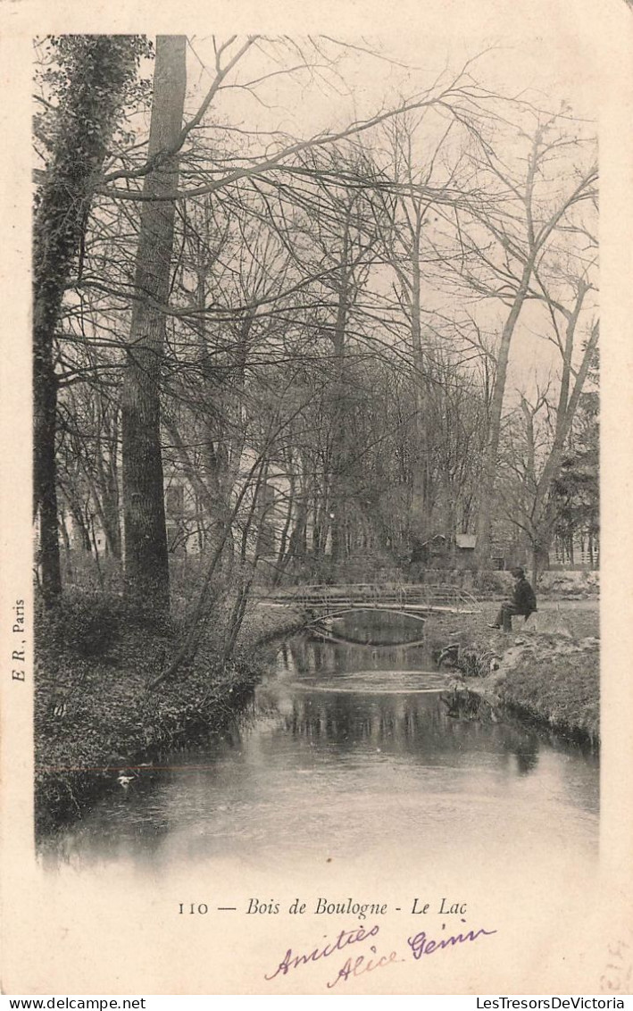 FRANCE - Paris - Bois De Boulogne - Vue Sur Le Lac - Carte Postale Ancienne - Parken, Tuinen