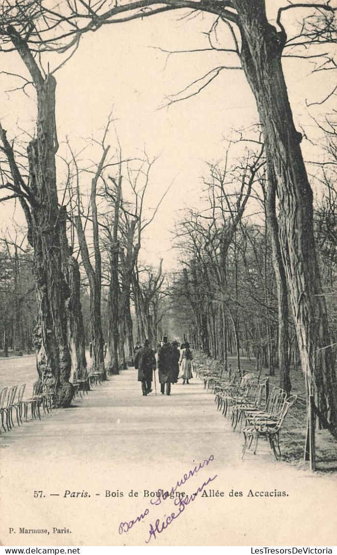 FRANCE - Paris - Bois De Boulogne - Allée Des Accacias - Carte Postale Ancienne - Parks, Gardens