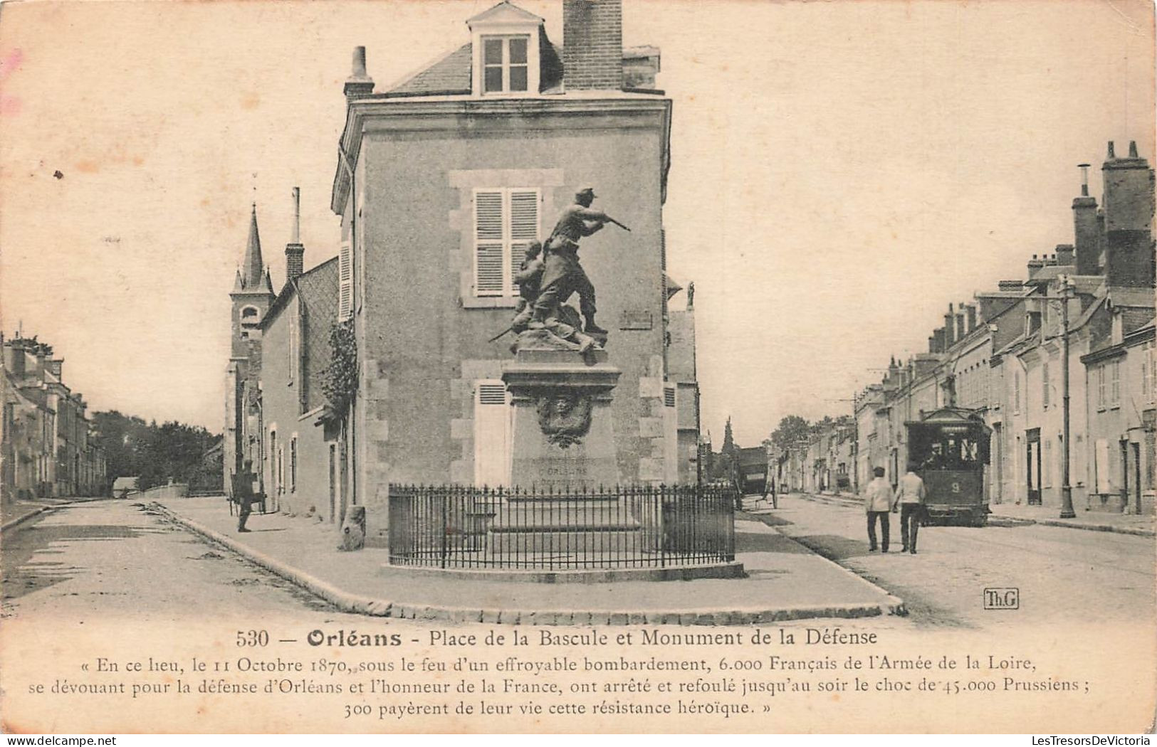 FRANCE - Orléans - Place De La Bascule Et Monument De La Défense - Carte Postale Ancienne - Orleans