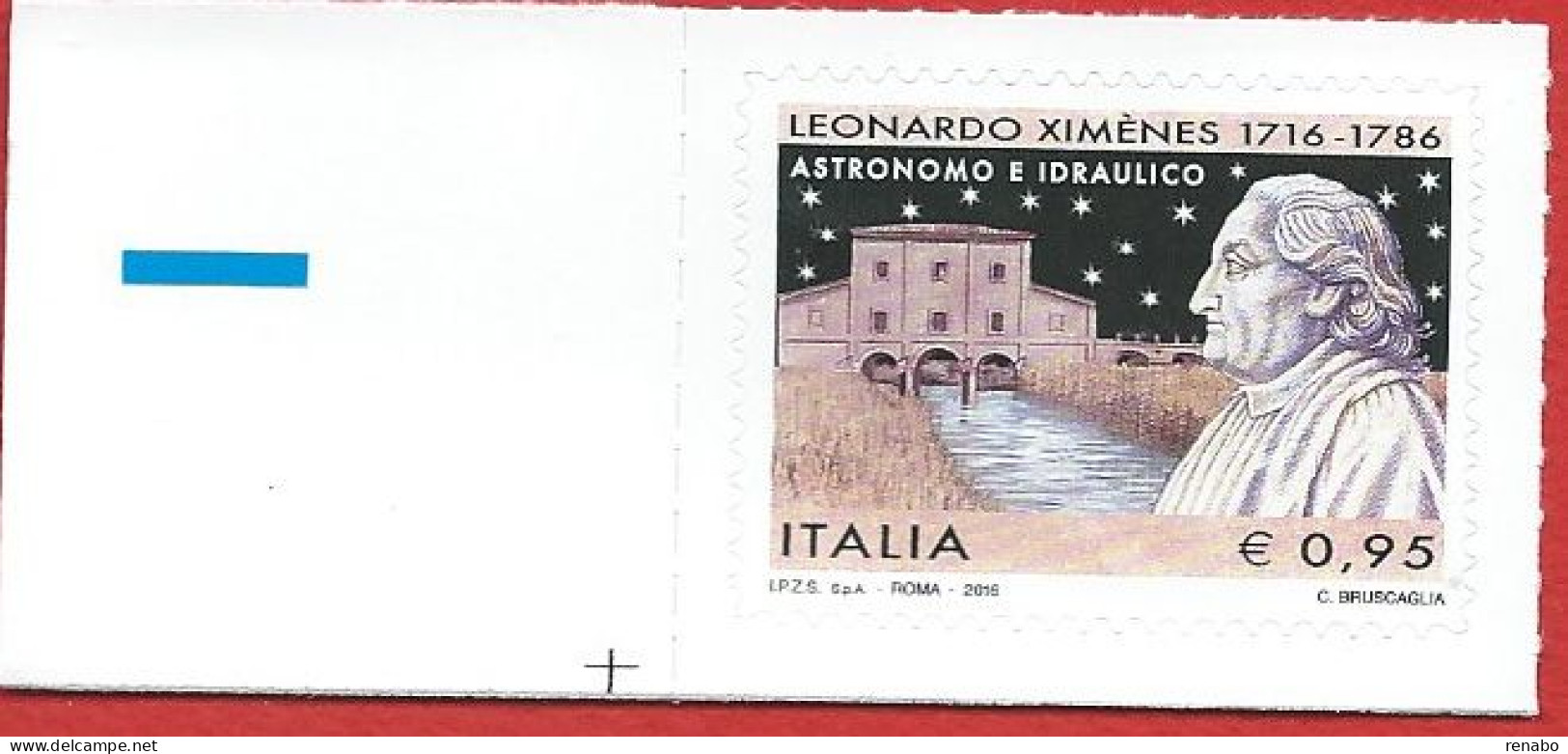 Italia, Italy, Italien, Italie 2016; Leonardo Ximenes, Nel 300° Della Nascita: Astronomo E Idraulico, Astronomer; Angolo - Astronomie