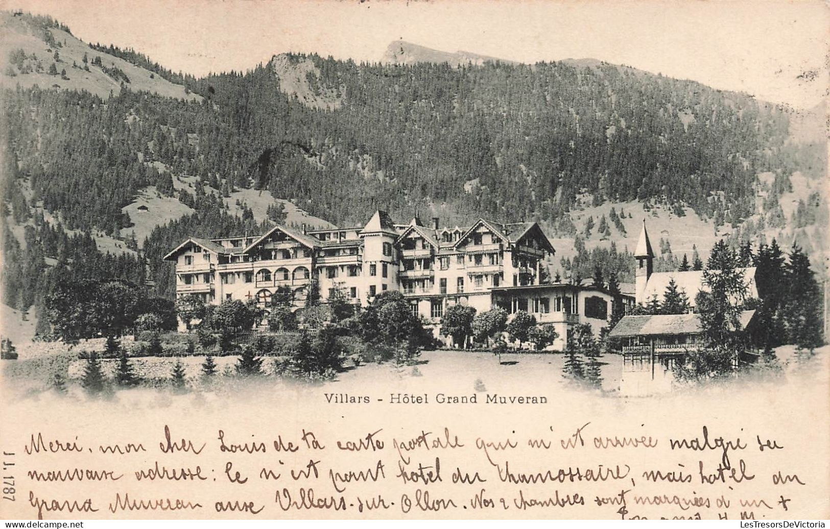 FRANCE - Villars - Hôtel Grand Muveran - Dos Non Divisé - Carte Postale Ancienne - Autres & Non Classés