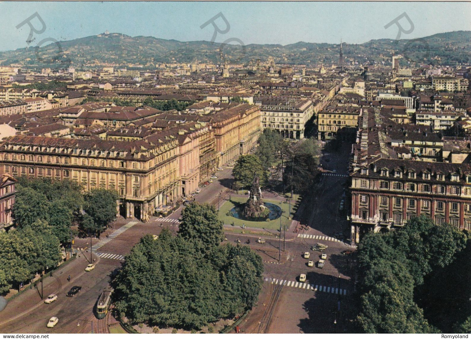 CARTOLINA  TORINO,PIEMONTE-PIAZZA STATUTO E PANORAMA-STORIA,MEMORIA,CULTURA,RELIGIONE,BELLA ITALIA,VIAGGIATA 1971 - Places