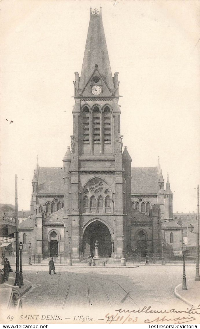 FRANCE - Saint Denis - L'église - Carte Postale Ancienne - Saint Denis