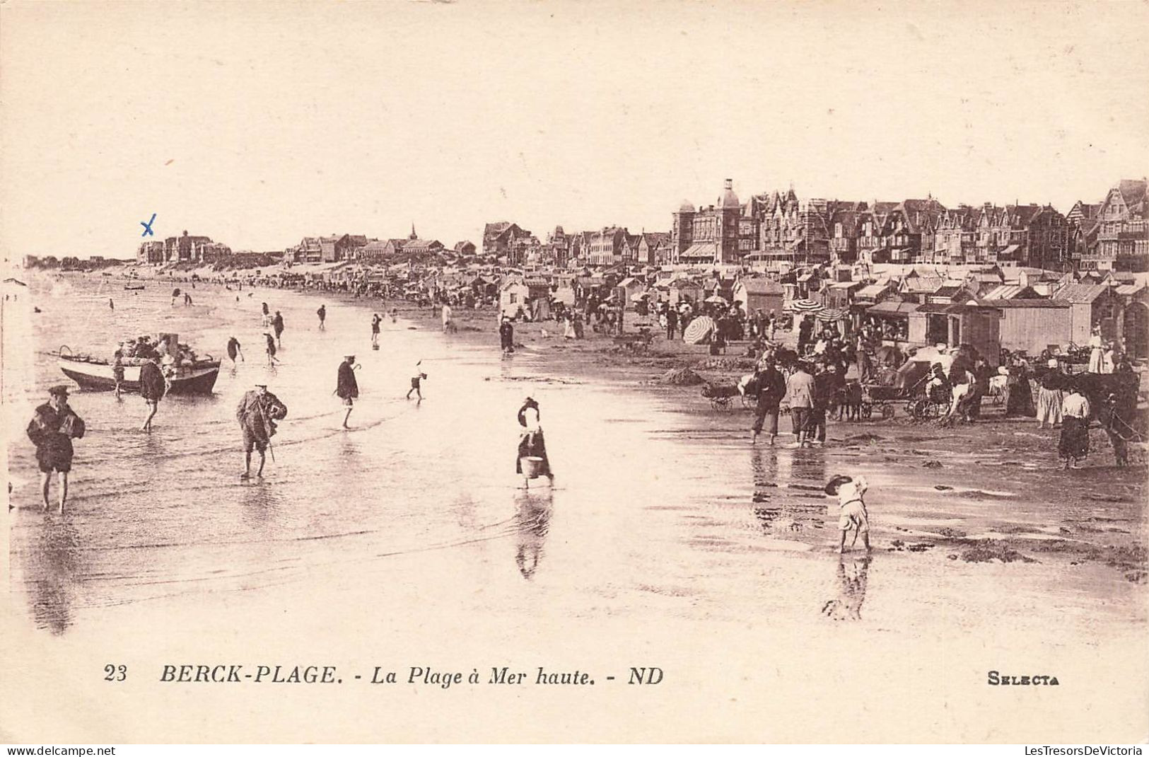 FRANCE - Berck - La Plage à Mer Haute - Animé - Carte Postale Ancienne - Berck