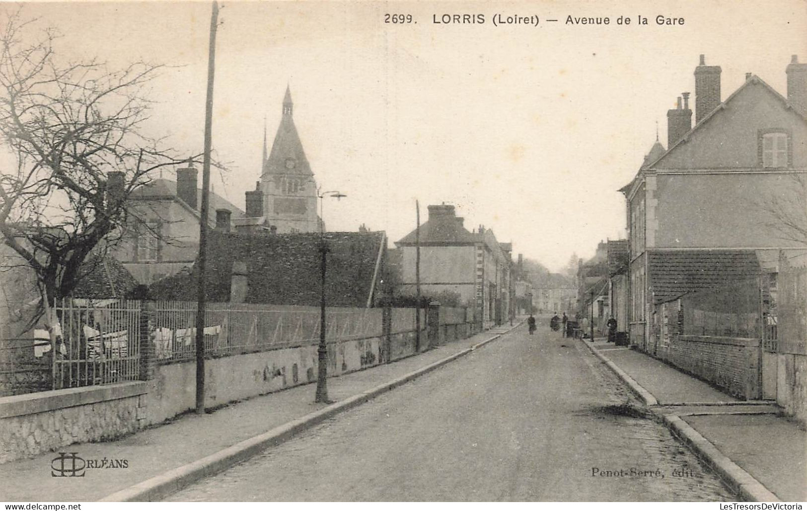 FRANCE - Lorris (Loiret) - Avenue De La Gare - Penot Serré - Carte Postale Ancienne - Altri & Non Classificati