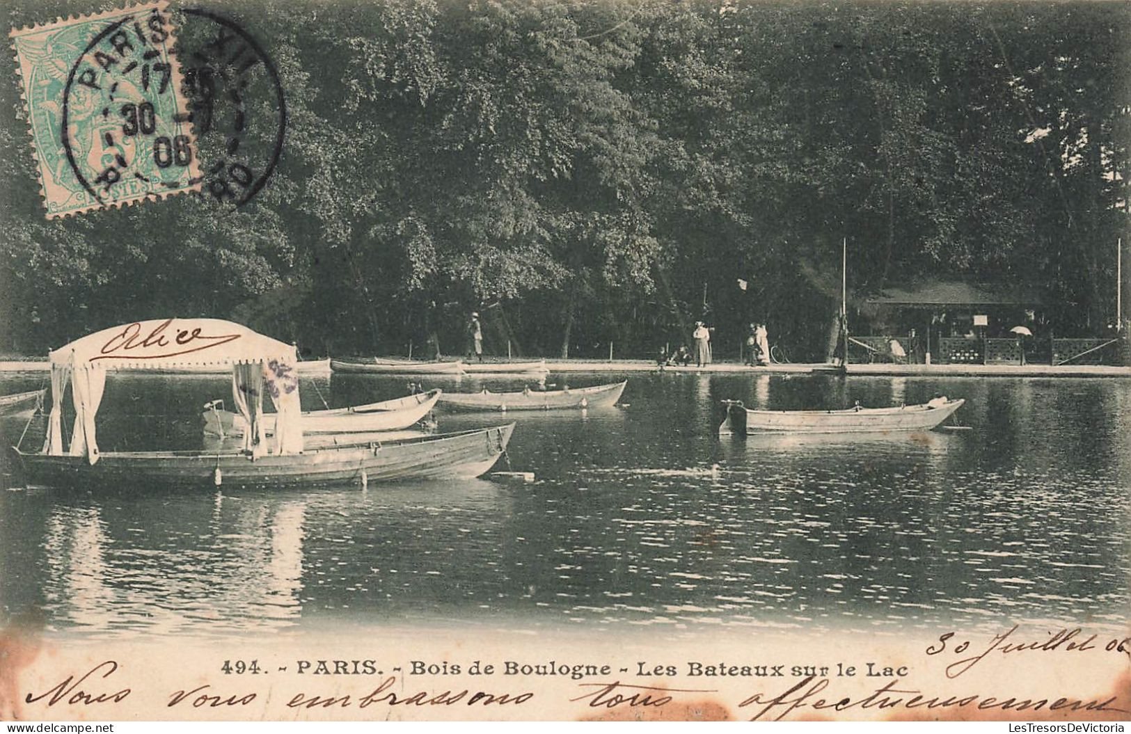 FRANCE - Paris - Bois De Boulogne - Les Bateaux Sur Le Lac - Carte Postale Ancienne - Other & Unclassified