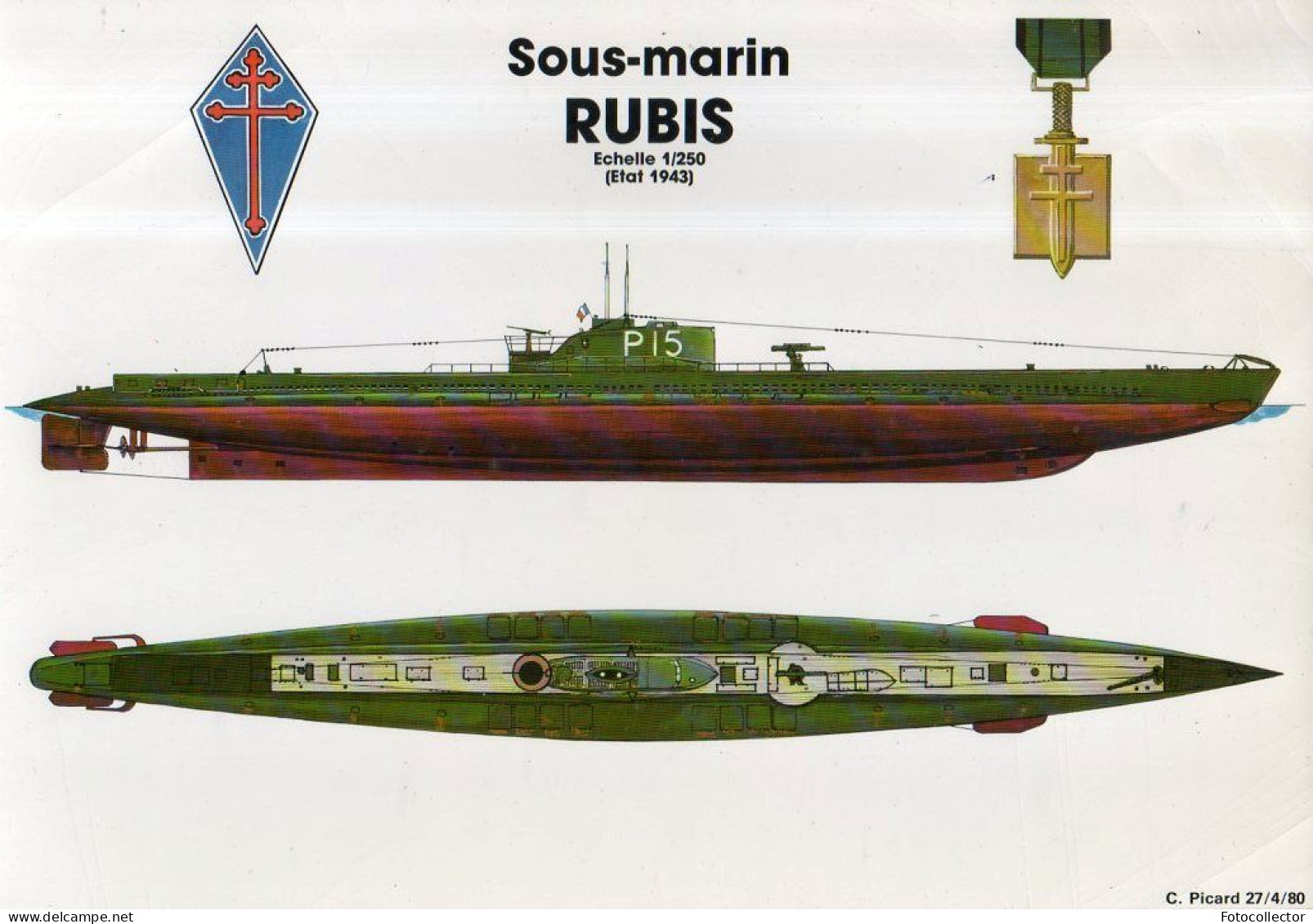 Militaria : Sous-marin Rubis - Boten