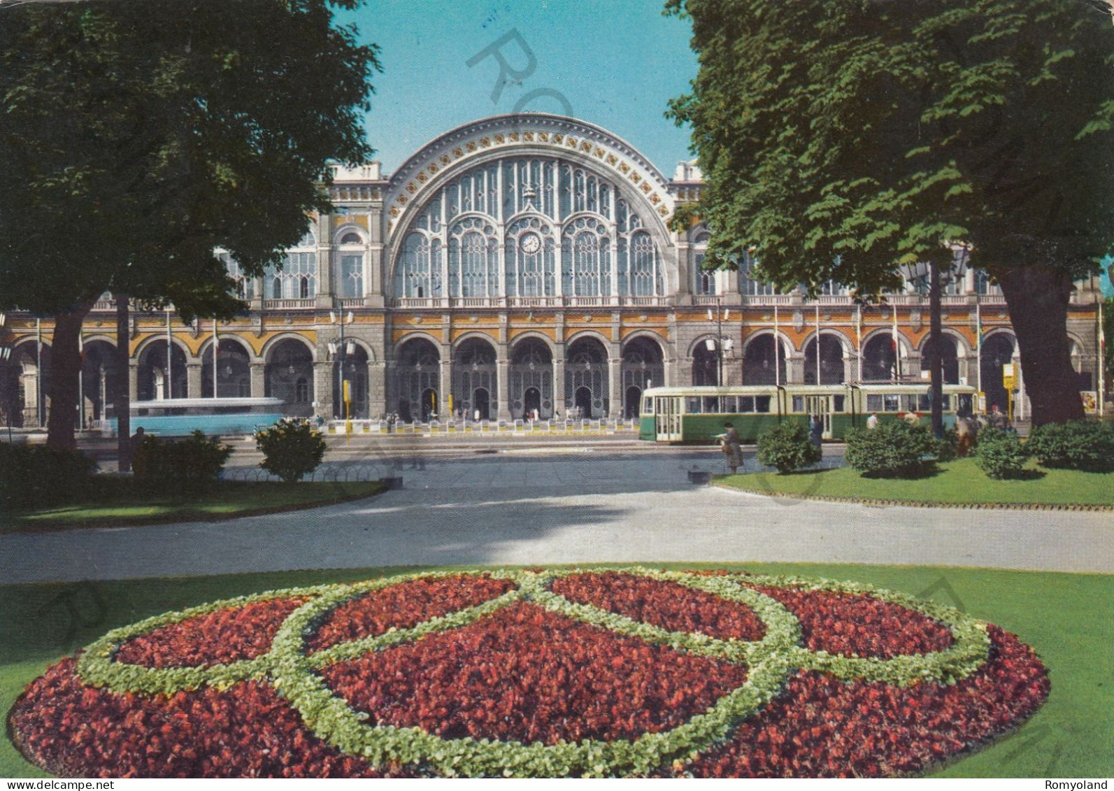 CARTOLINA  TORINO,PIEMONTE-STAZIONE PORTA NUOVA-MEMORIA,CULTURA,RELIGIONE,IMPERO ROMANO,BELLA ITALIA,VIAGGIATA 1964 - Stazione Porta Nuova