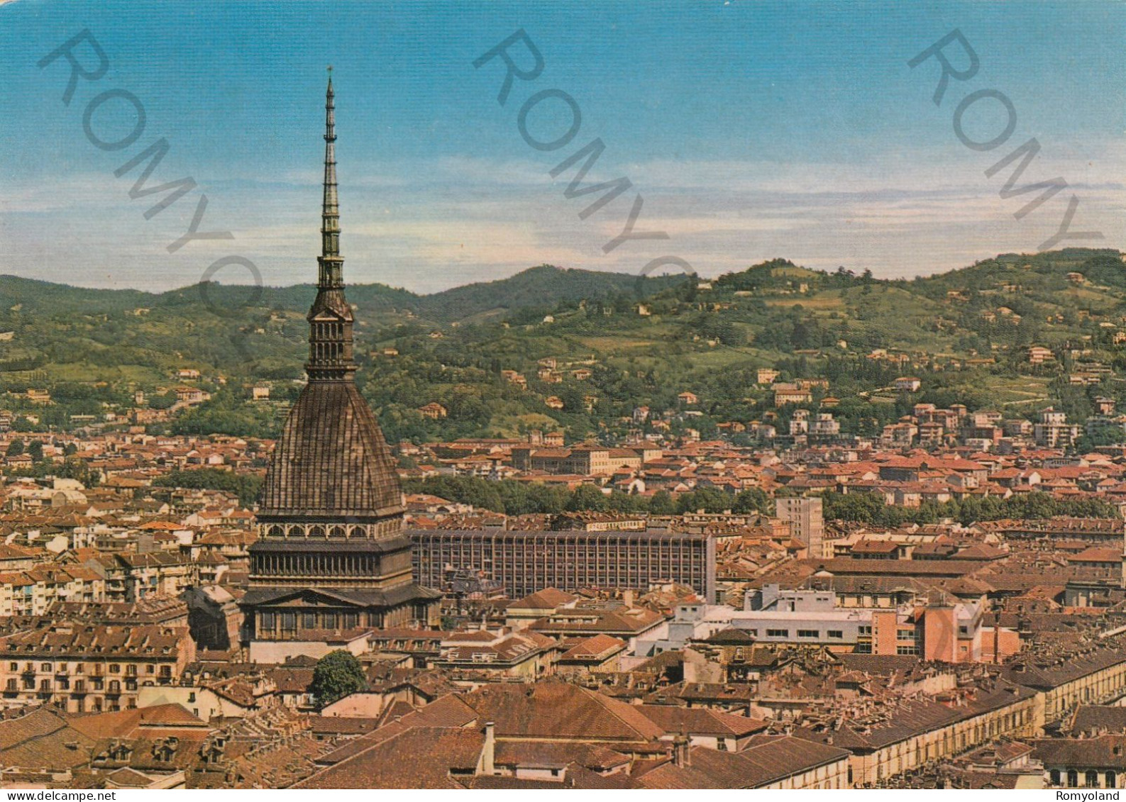 CARTOLINA  TORINO,PIEMONTE-PANORAMA-STORIA,MEMORIA,CULTURA,RELIGIONE,IMPERO ROMANO,BELLA ITALIA,VIAGGIATA 1983 - Panoramic Views