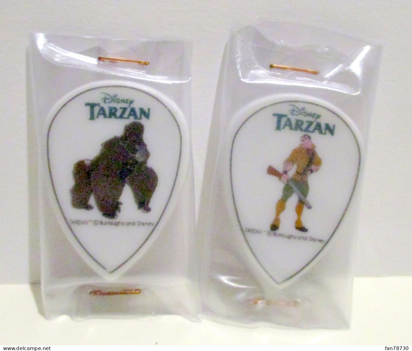 Fèves Brillantes Chromo - Tarzan De Disney X 2/7 - Arguydal 2000 - Frais Du Site Déduits - Disney