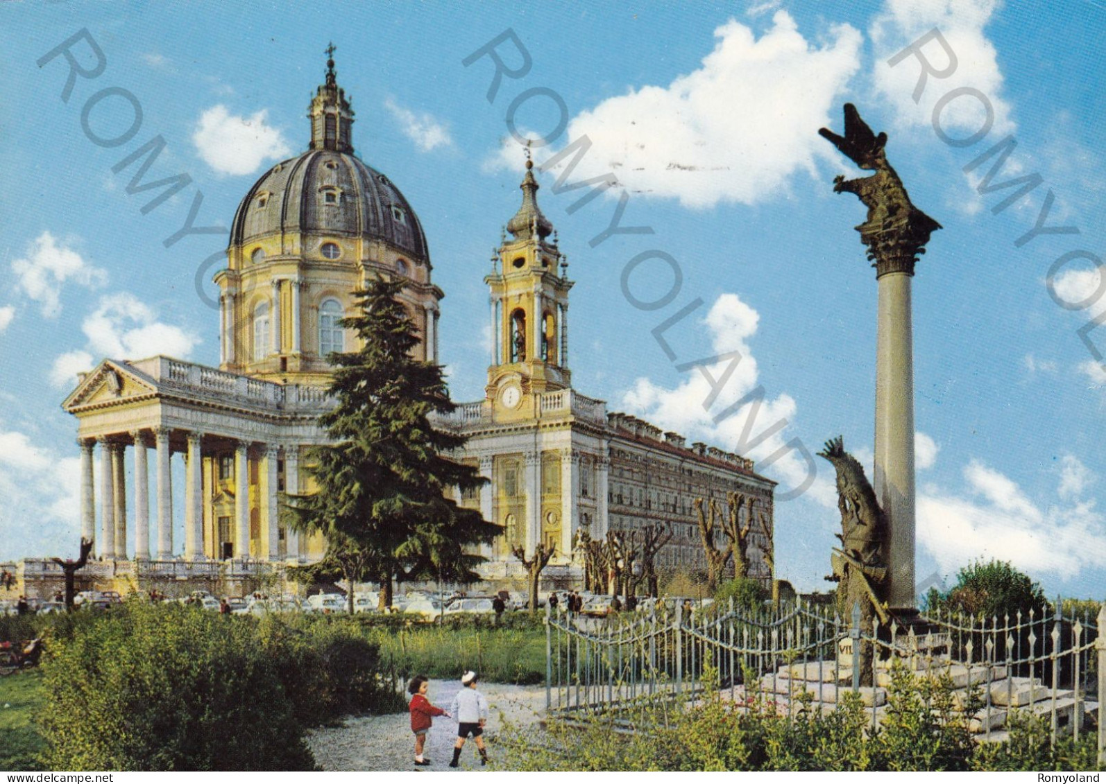 CARTOLINA  TORINO,PIEMONTE-BASILICA DI SUPERGA M.670-MEMORIA,CULTURA,RELIGIONE,IMPERO ROMANO,BELLA ITALIA,VIAGGIATA 1964 - Churches