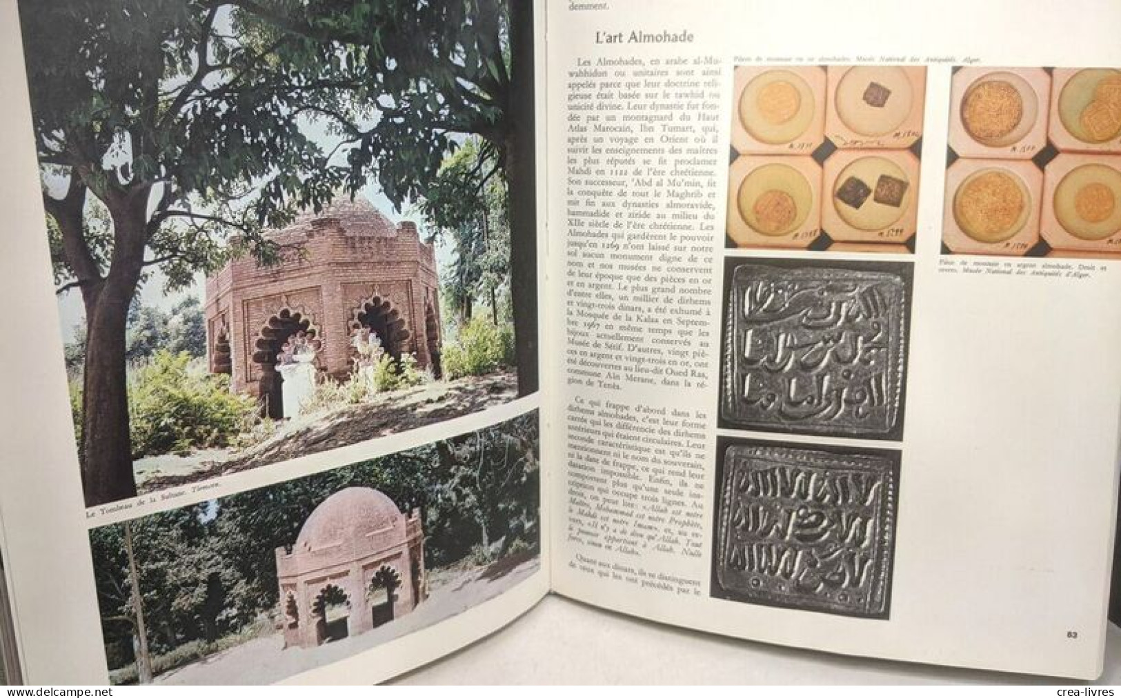 Cites antiques d'Algérie (1977) + Musées d'Algérie I. Reflets du passé TOME 1 (1974)- collection Art et Culture