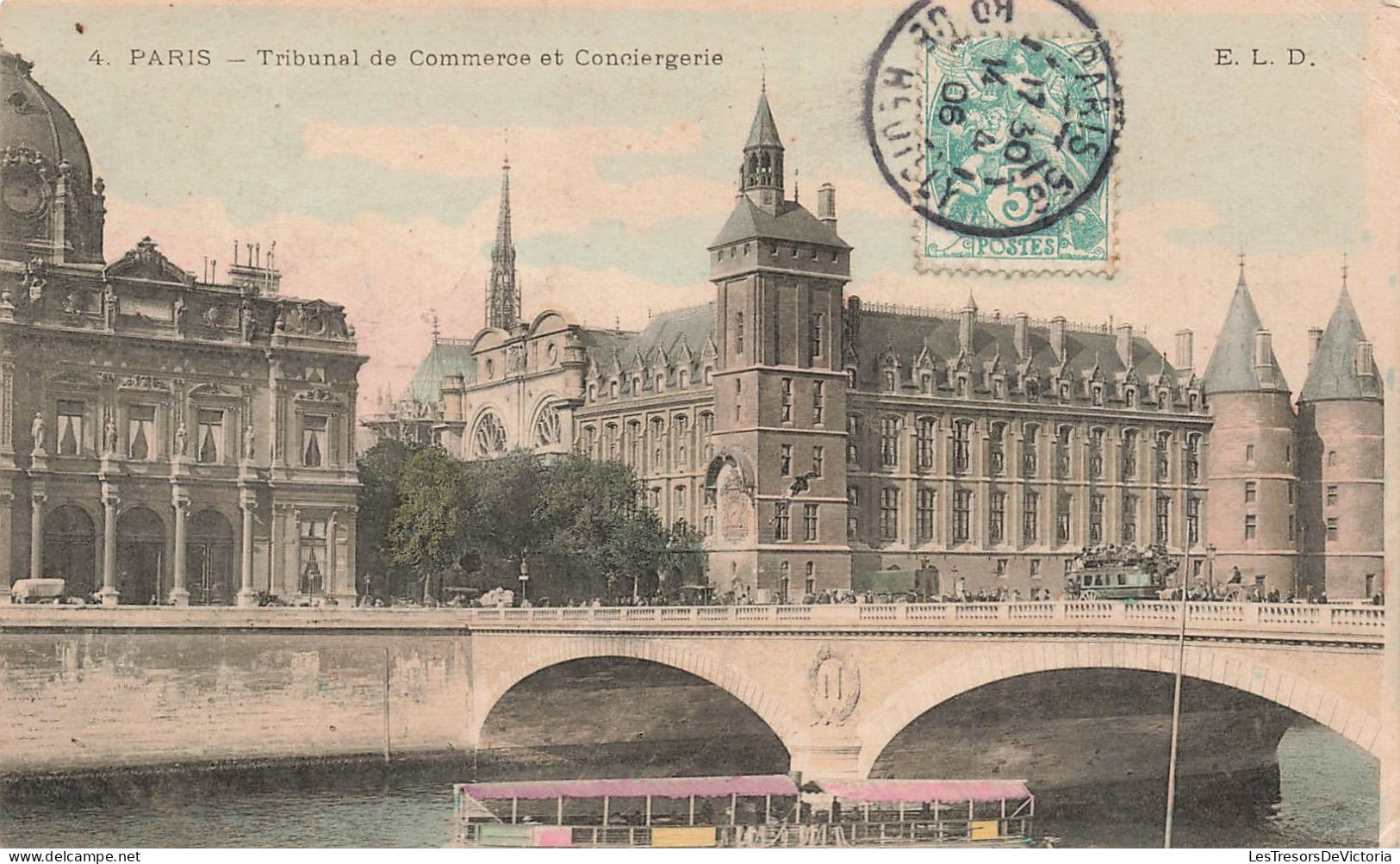 FRANCE - Paris - Tribunal De Commerce Et Conciergerie - Colorisé - Carte Postale Ancienne - Other Monuments