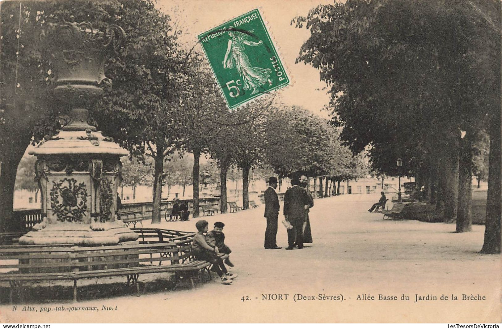 FRANCE - Niort - Allée Basse Du Jardin De La Brèche - Carte Postale Ancienne - Niort