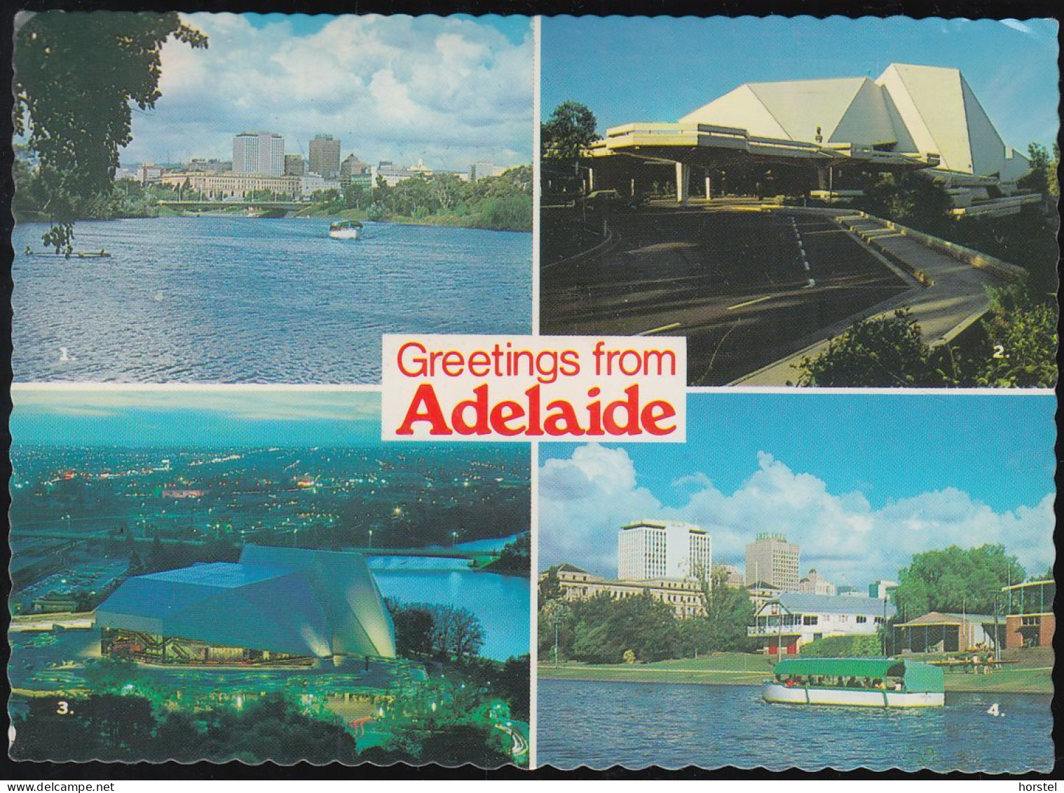 Australien - Adelaide - Old Views - Four Pictures - Nice Stamp - Adelaide