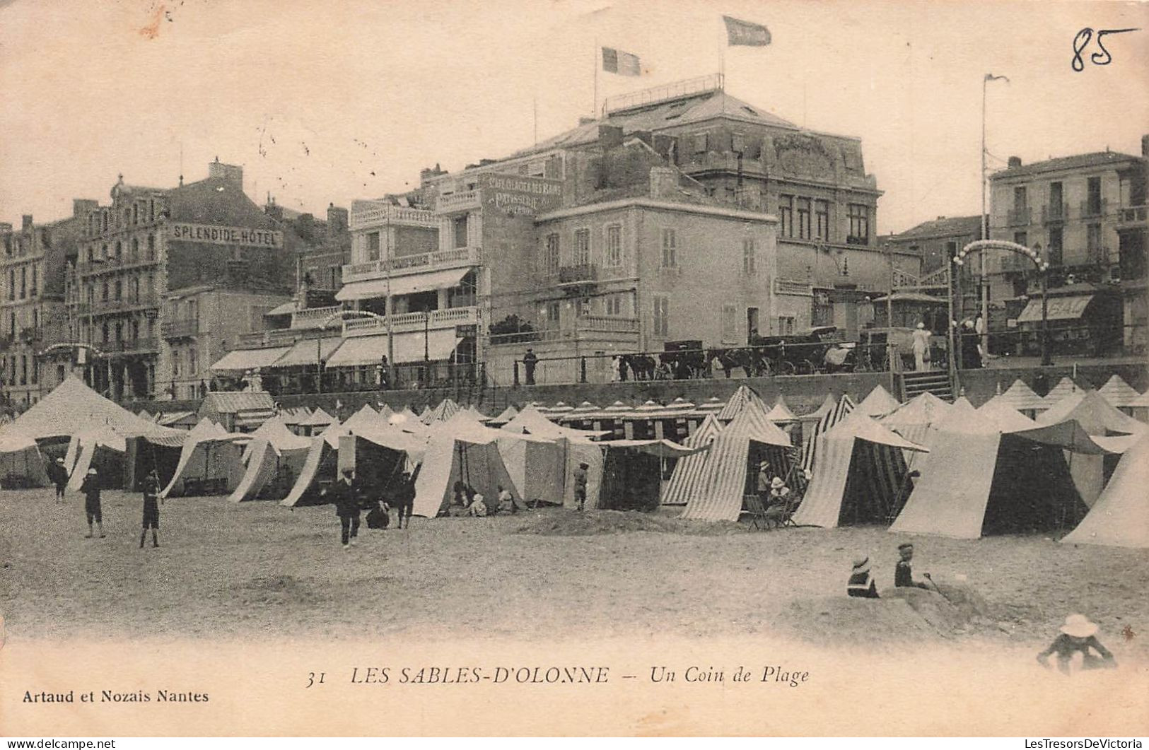 FRANCE - Sables D'Olonne - Un Coin De La Plage - Carte Postale Ancienne - Sables D'Olonne