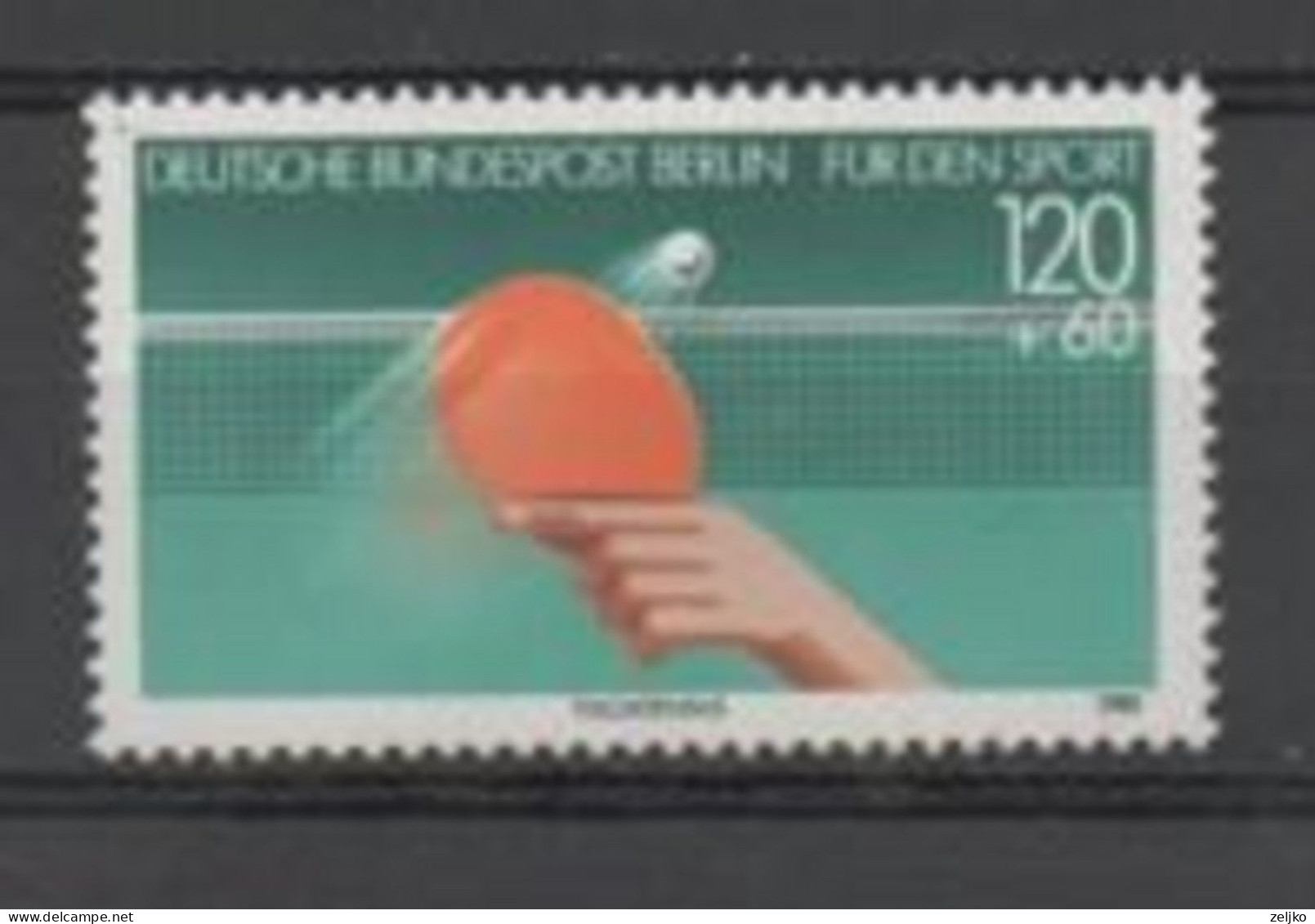 Berlin 1985, MNH, Table Tennis - Table Tennis