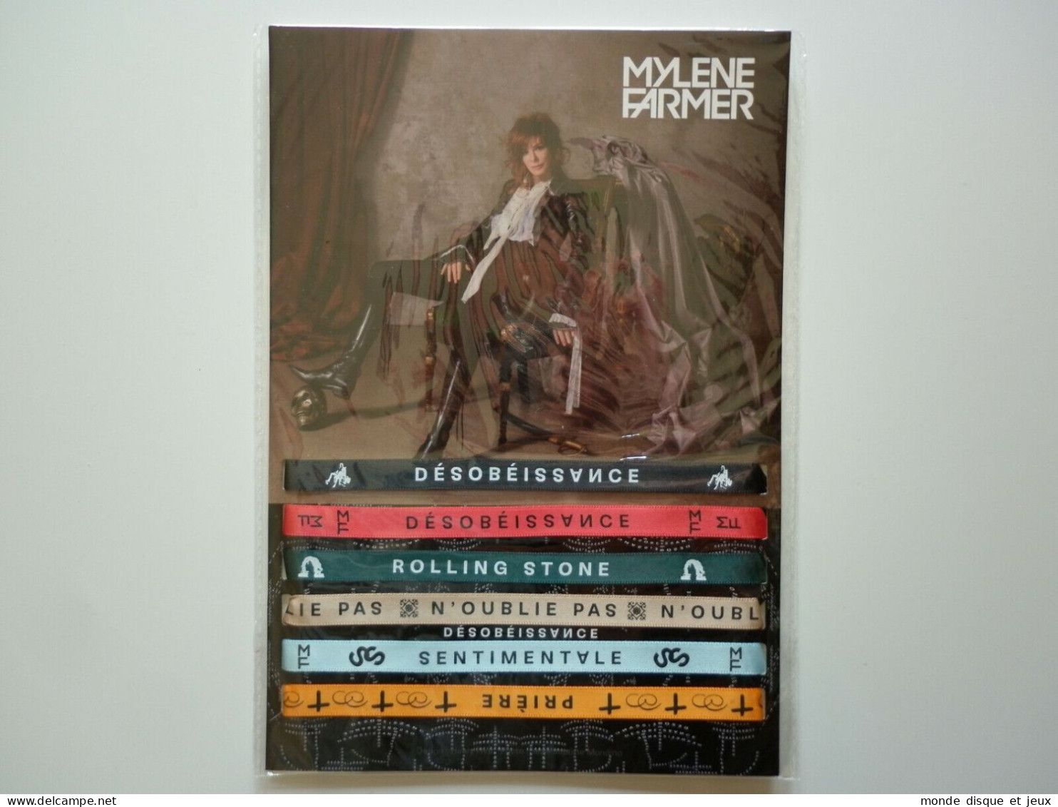 Mylene Farmer Le Set De 6 Bracelets En Satin Live 2019 Rolling Stone, Sentimentale, N'oublie Pas, Prière Et Désobéissanc - Objets Dérivés