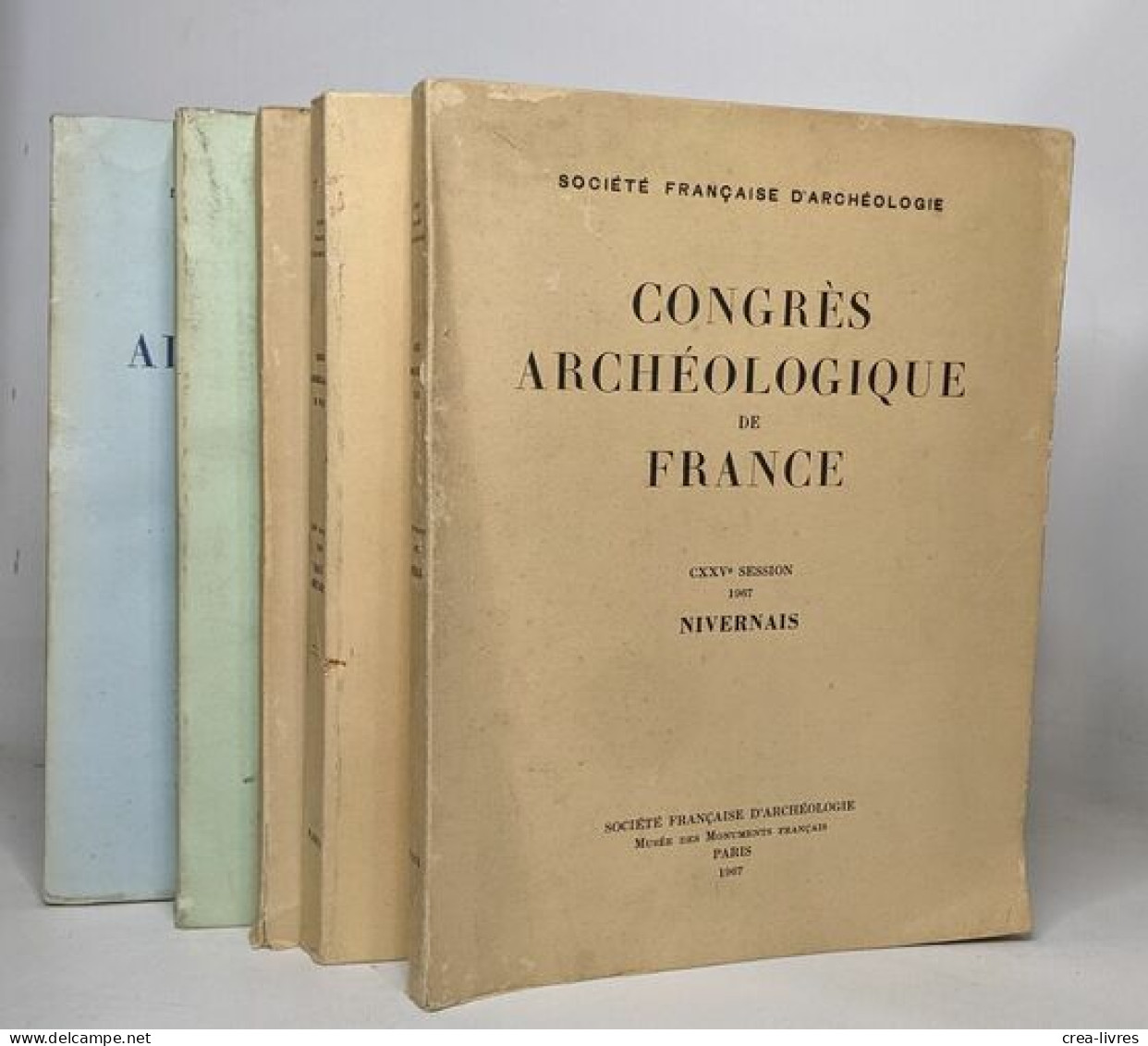 Lot De 5 Numéros De "Congrès Archéologique De France": Haute-bretagne (1968) / Nivernais (1967) / Gascogne (1970) / Daup - Archéologie