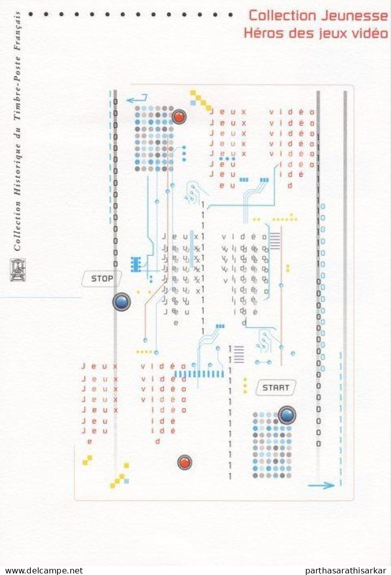 FRANCE 2005 GAME FROM CHILDHOOD VIDEO GAME HEROES MINIATURE SHEET MS CANCELLED OFFICIAL DOCUMENT WITH PROOF USED - Andere & Zonder Classificatie