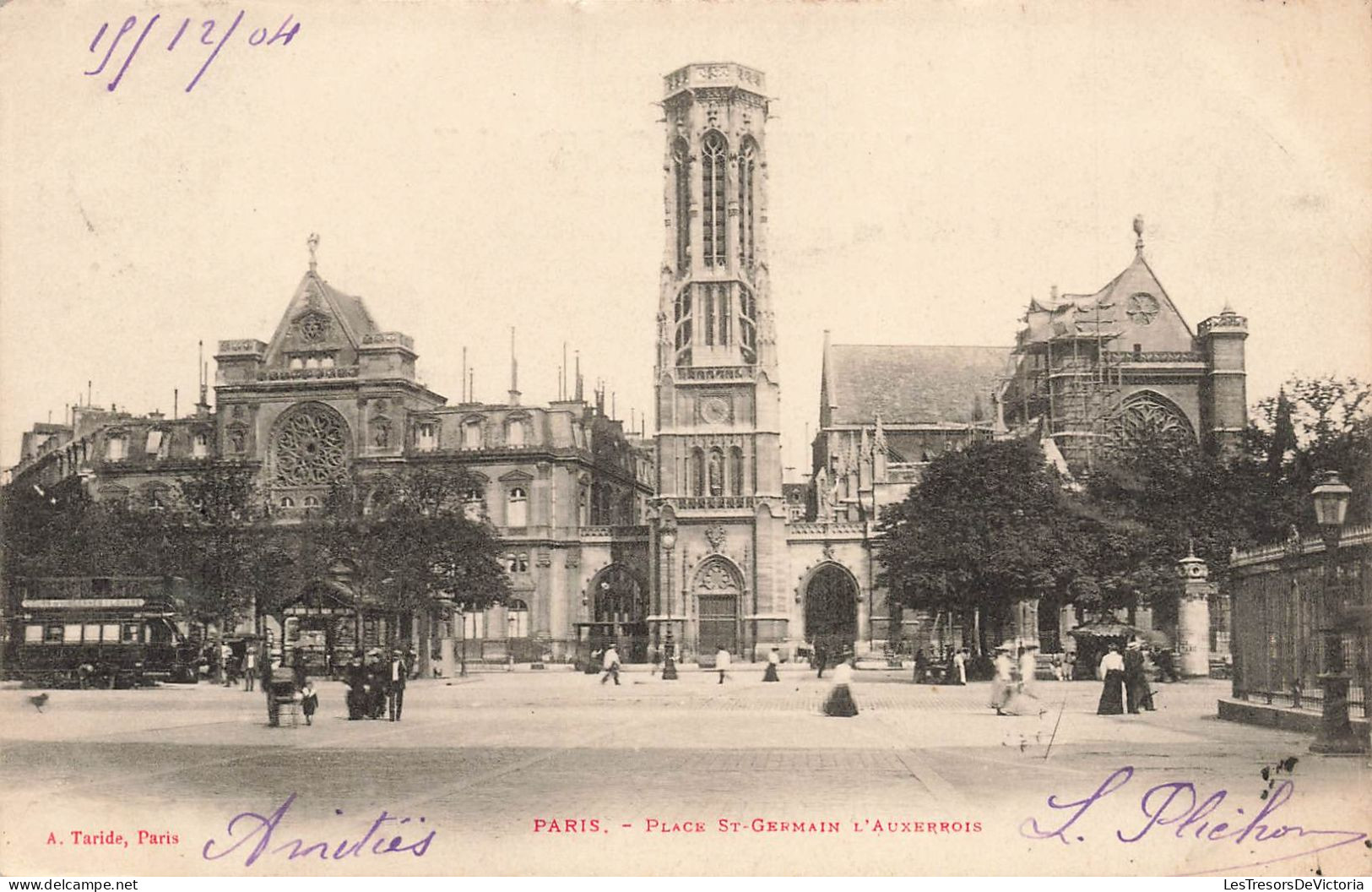 FRANCE - Paris - Place Saint Germain L'Auxerrois - Carte Postale Ancienne - Other & Unclassified