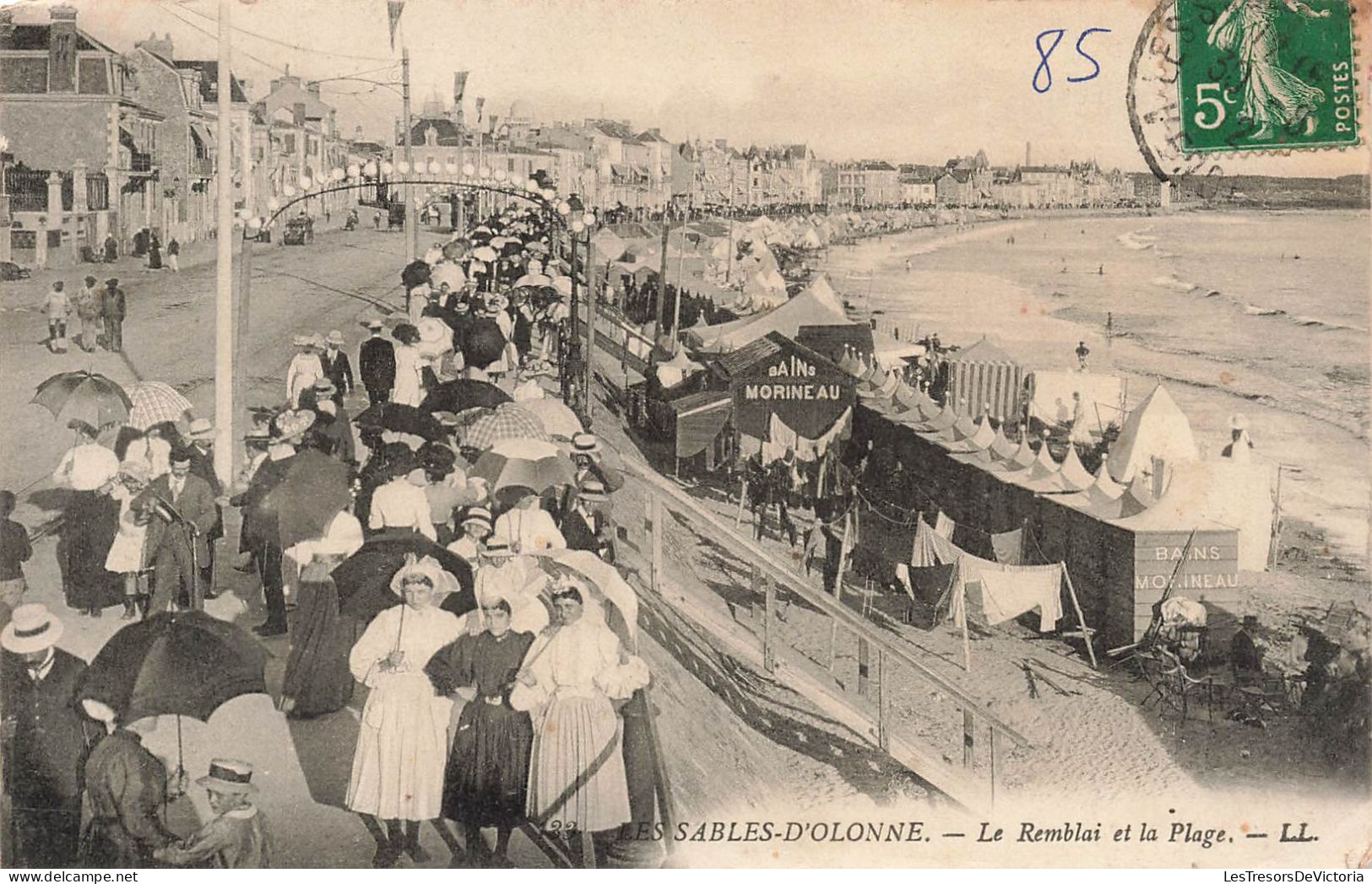 FRANCE - Sables D'Olonne - Le Remblai Et La Plage - Carte Postale Ancienne - Sables D'Olonne