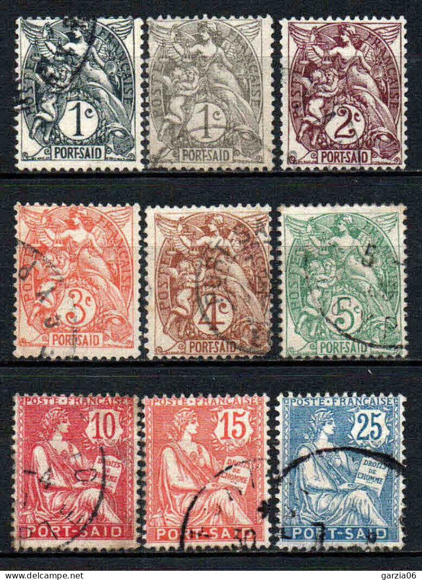 Port Saïd - 1902  -  Type Blanc Et Mouchon   - N° 20/20a à 28 Sauf 27 - Oblitéré - Used - Gebraucht