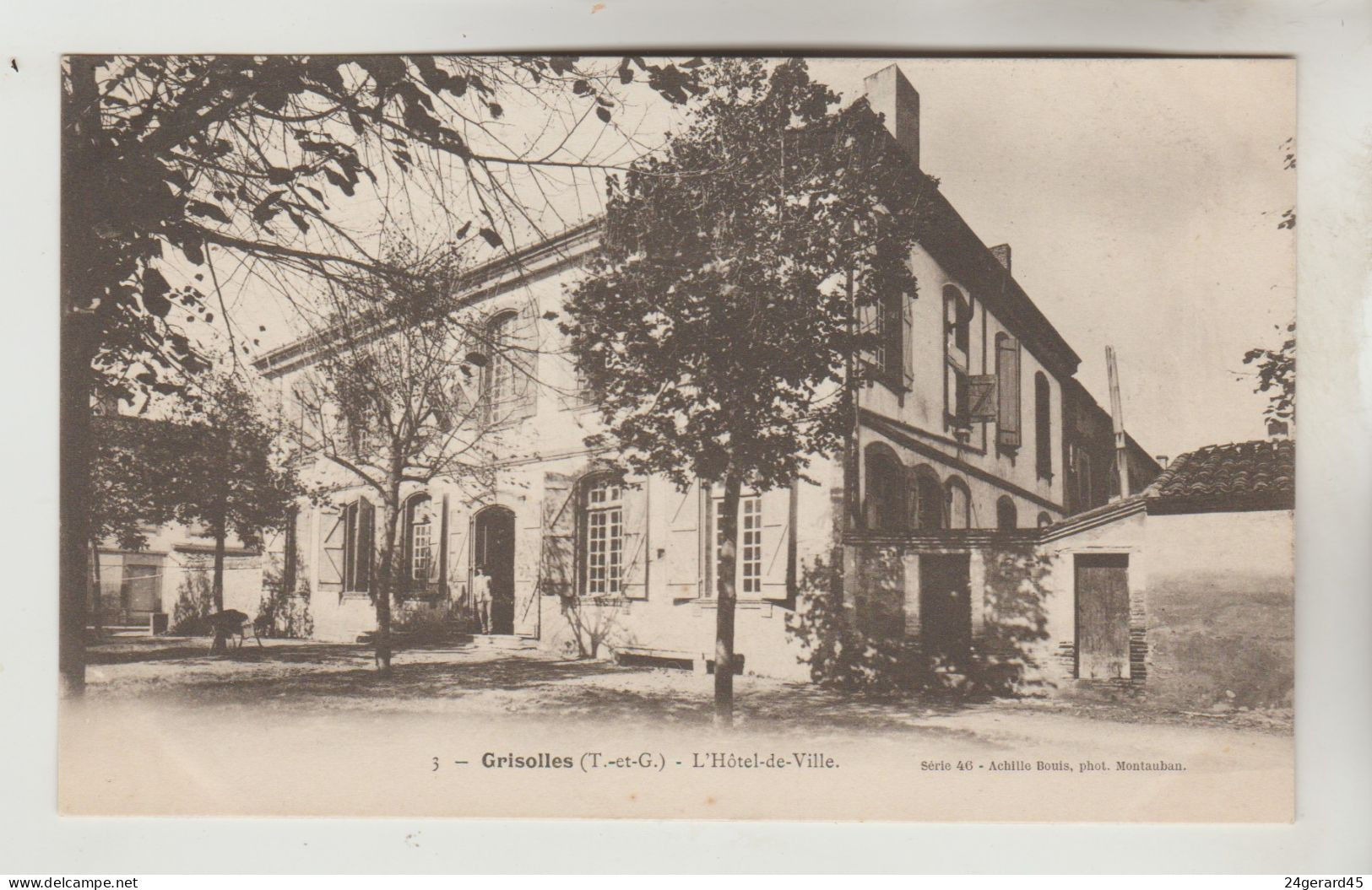 CPA PIONNIERE GRISOLLES (Tarn Et Garonne) - L'Hôtel De Ville - Grisolles