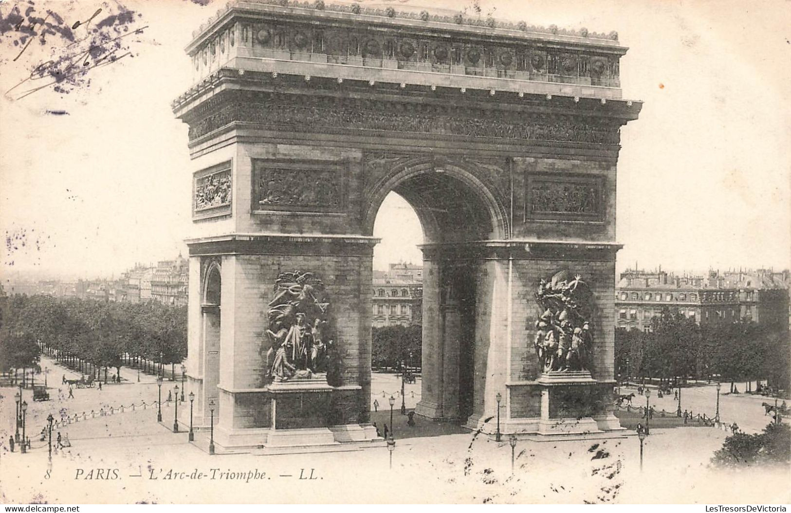 FRANCE - Paris - Vue Générale De L'Arc De Triomphe - LL - Carte Postale Ancienne - Sonstige & Ohne Zuordnung