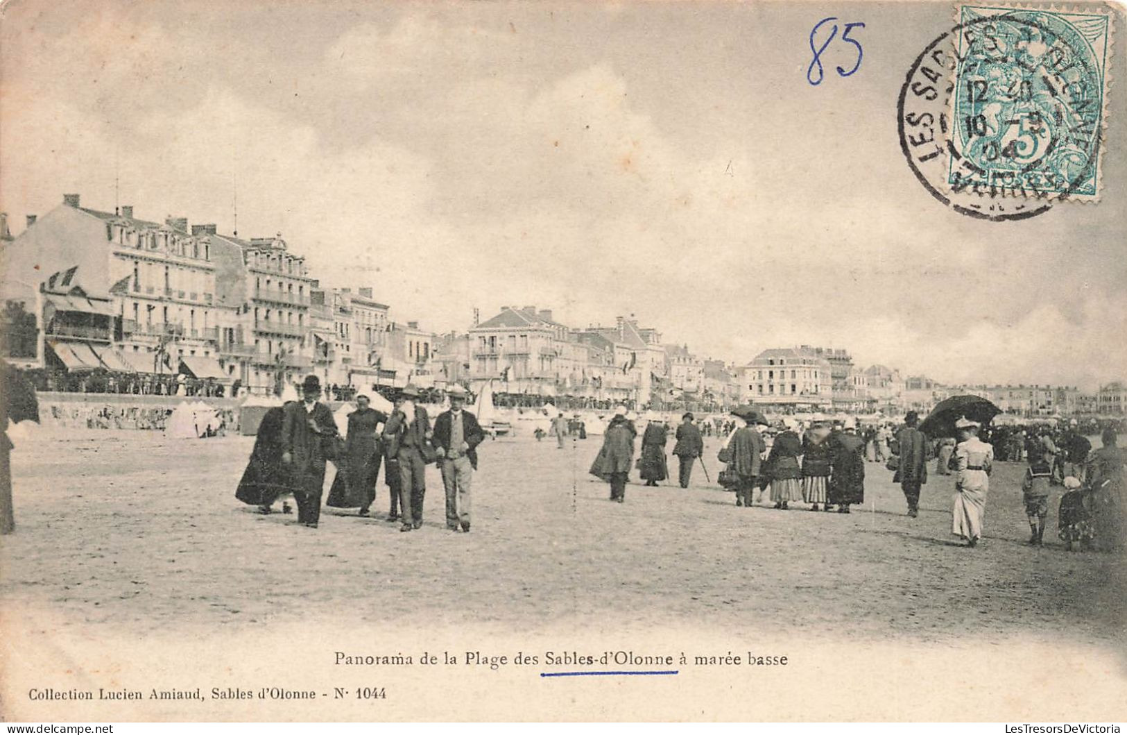 FRANCE - Sables D'Olonne - Panorama De La Plage Des Sables D'Olonne à Marée Basse - Carte Postale Ancienne - Sables D'Olonne