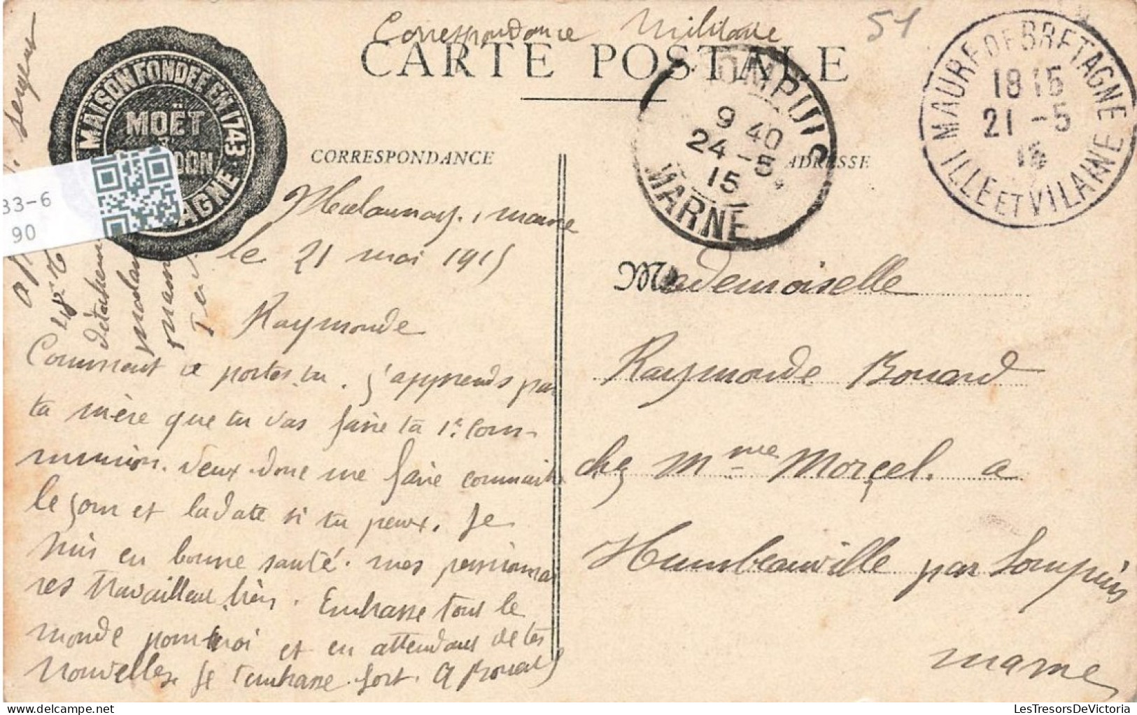 FRANCE -  Epernay - Moët Et Chandon - Hôtels Particuliers - Carte Postale Ancienne - Epernay